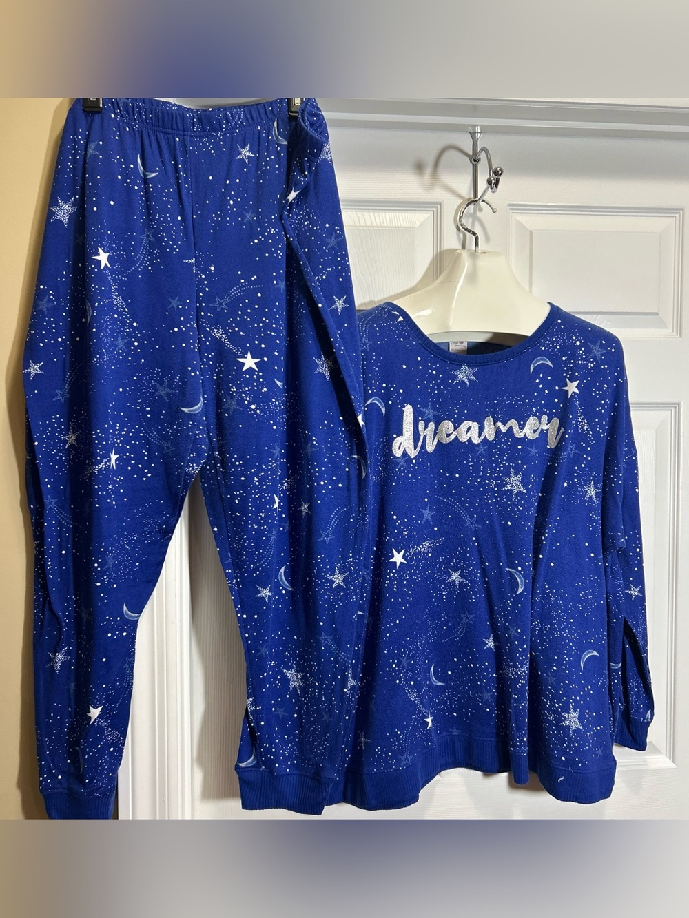 Secret Treasures Royal Blue Star & Moon 'Dreamer'  Pajama Set